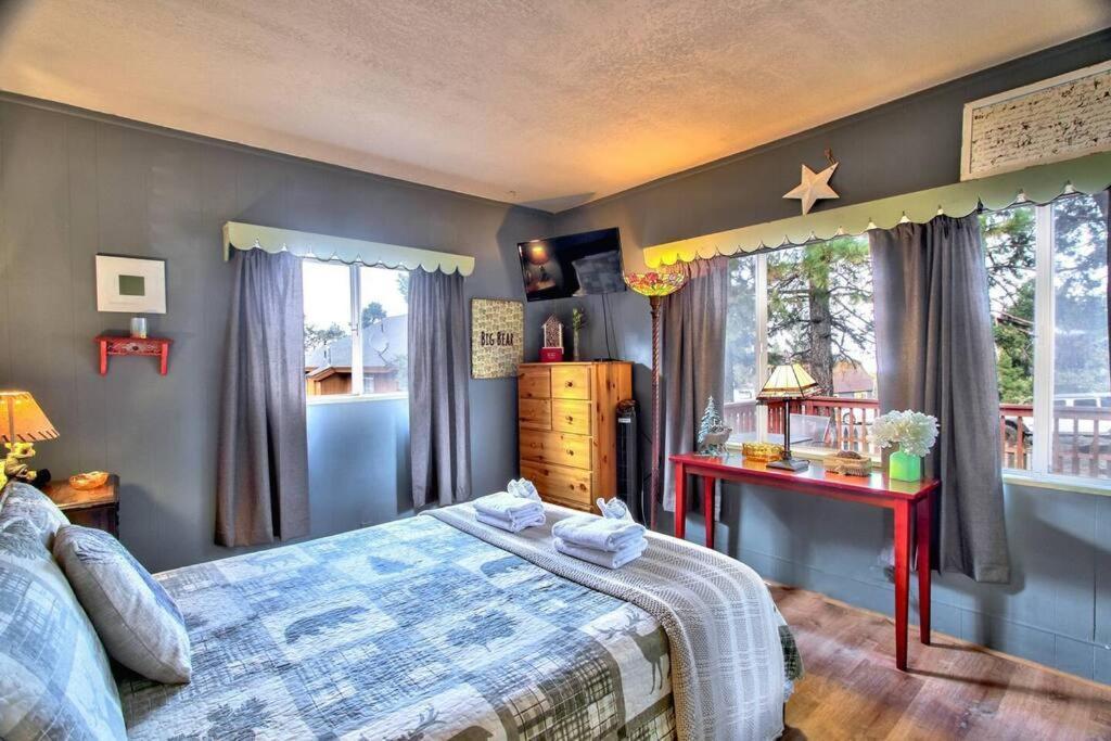 فيلا Los Osos Cozy Cabin With Private Spa And Bbq بيغ بير لاكي، سان بيرناردينو، كاليفورنيا المظهر الخارجي الصورة